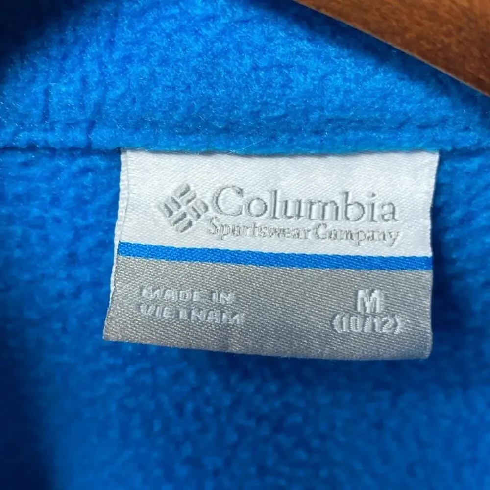 Columbia blue full zip jacket size medium